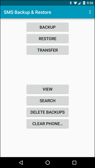 sms backup app for android